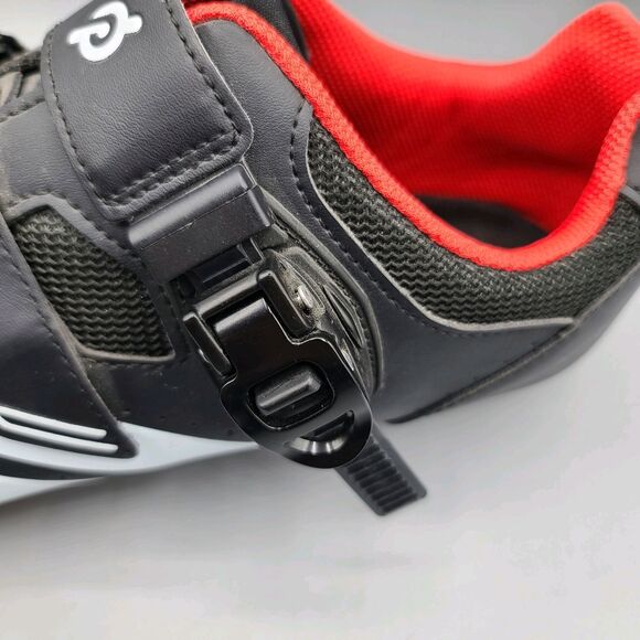 Peloton Men\'s Size EU 47 US 13 Black Cycling Shoes Black Red main image 9